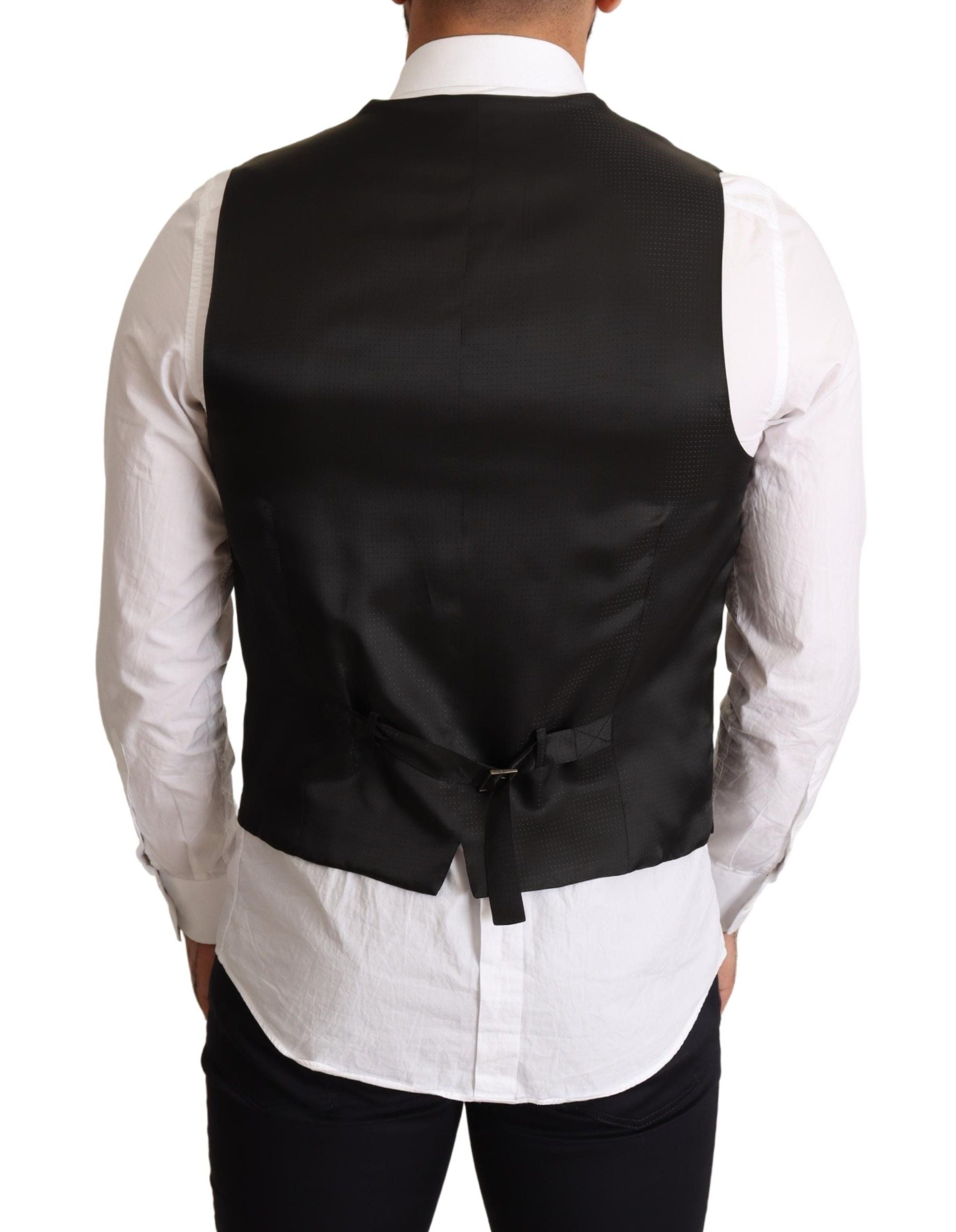 Dolce & Gabbana Elegant Black Formal Dress Vest - ACCEXO