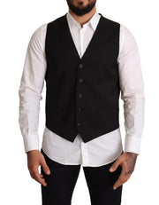 Dolce & Gabbana Elegant Black Formal Dress Vest - ACCEXO
