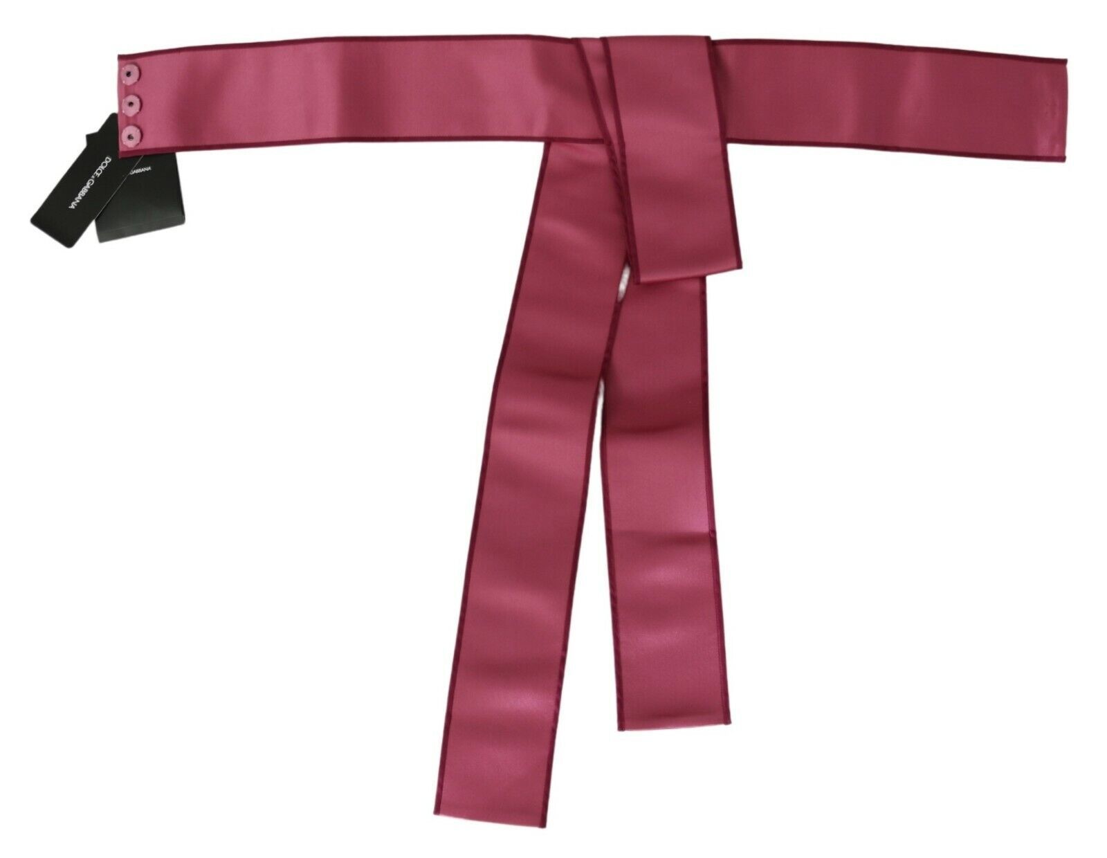 Dolce & Gabbana Elegant Pink Silk Wide Waist Belt - ACCEXO