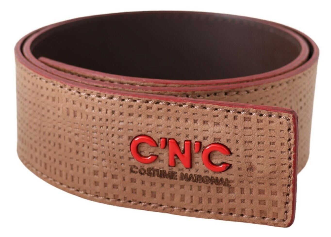 Costume National Elegant Beige Leather Fashion Belt - ACCEXO