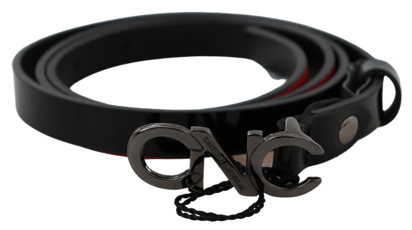 Costume National Chic Black Leather Fashion Belt - ACCEXO