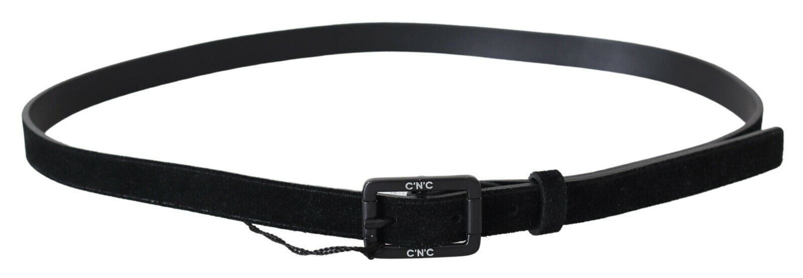 Costume National Elegant Black Leather Classic Belt - ACCEXO