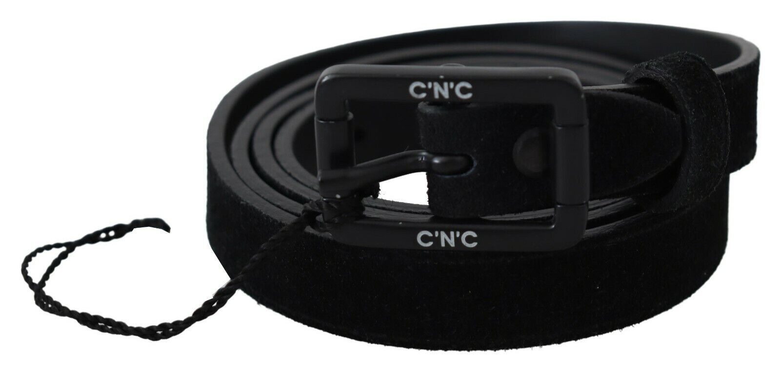 Costume National Elegant Black Leather Classic Belt - ACCEXO
