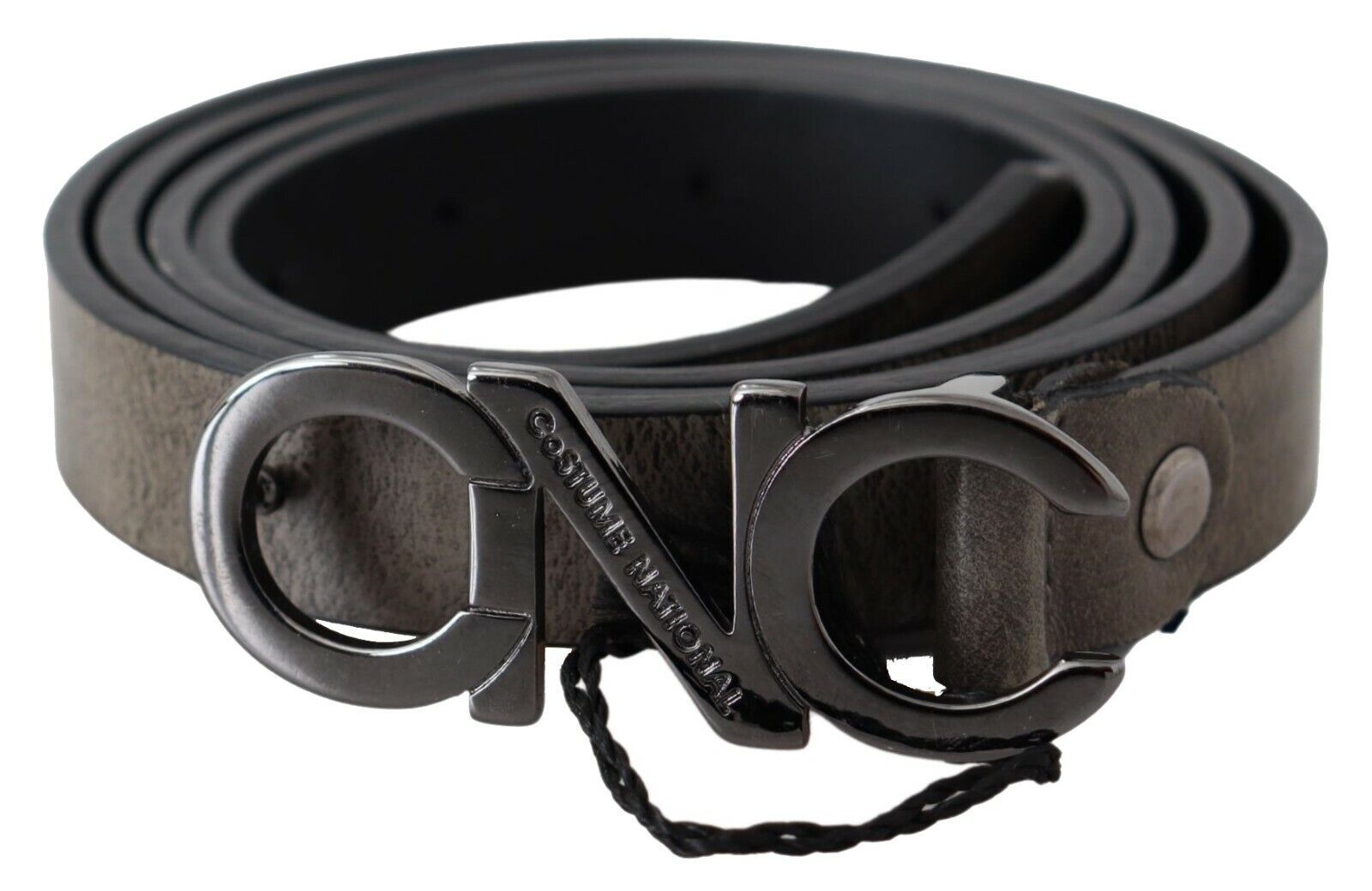 Costume National Elegant Dark Brown Leather Belt - ACCEXO