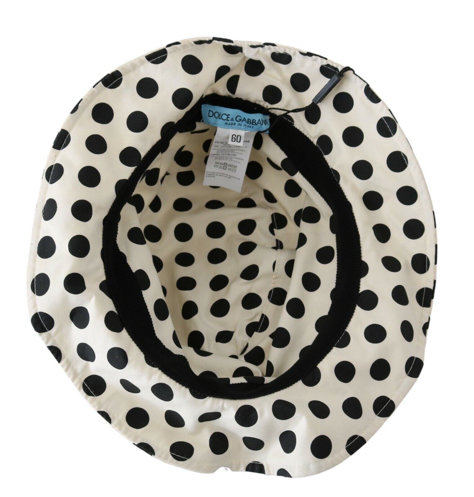 Dolce & Gabbana Chic Black Polka Dot Trilby Hat - ACCEXO