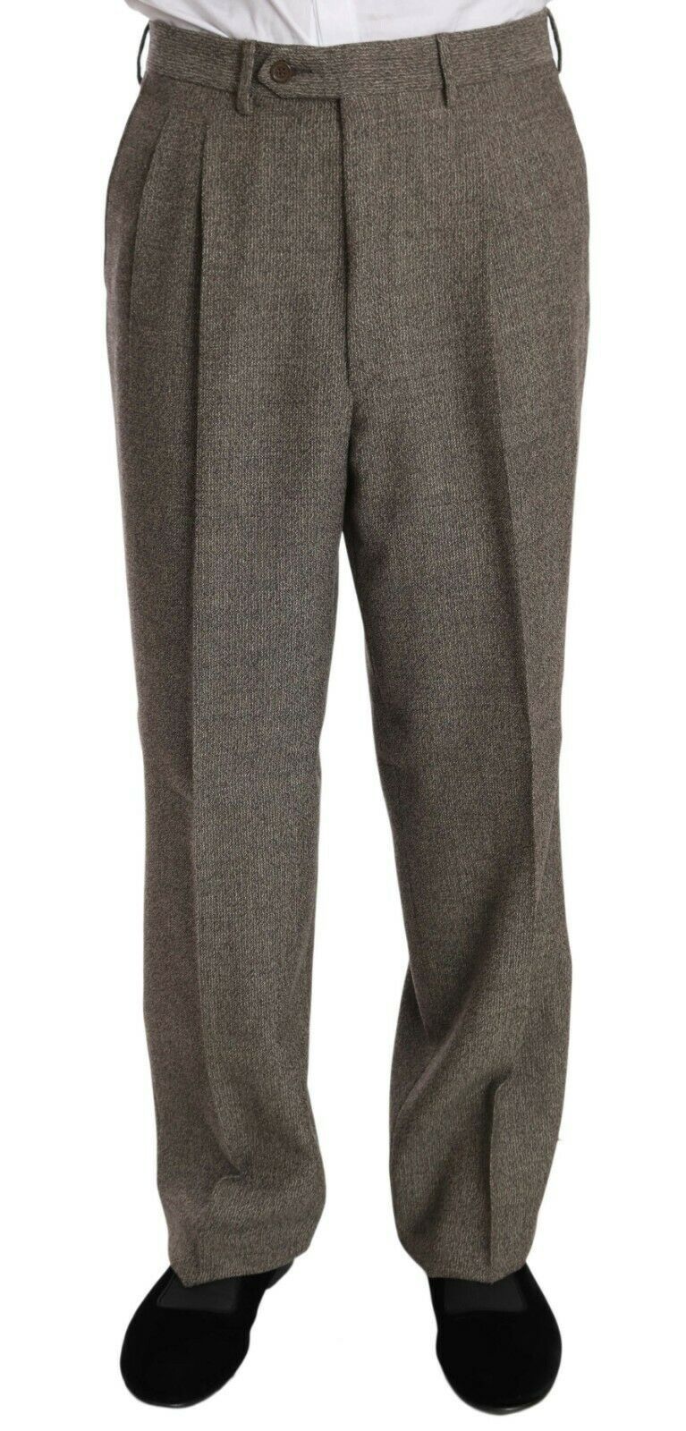 Fendi Elegant Light Brown Wool Men's Suit - ACCEXO