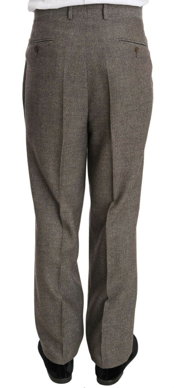 Fendi Elegant Light Brown Wool Men's Suit - ACCEXO