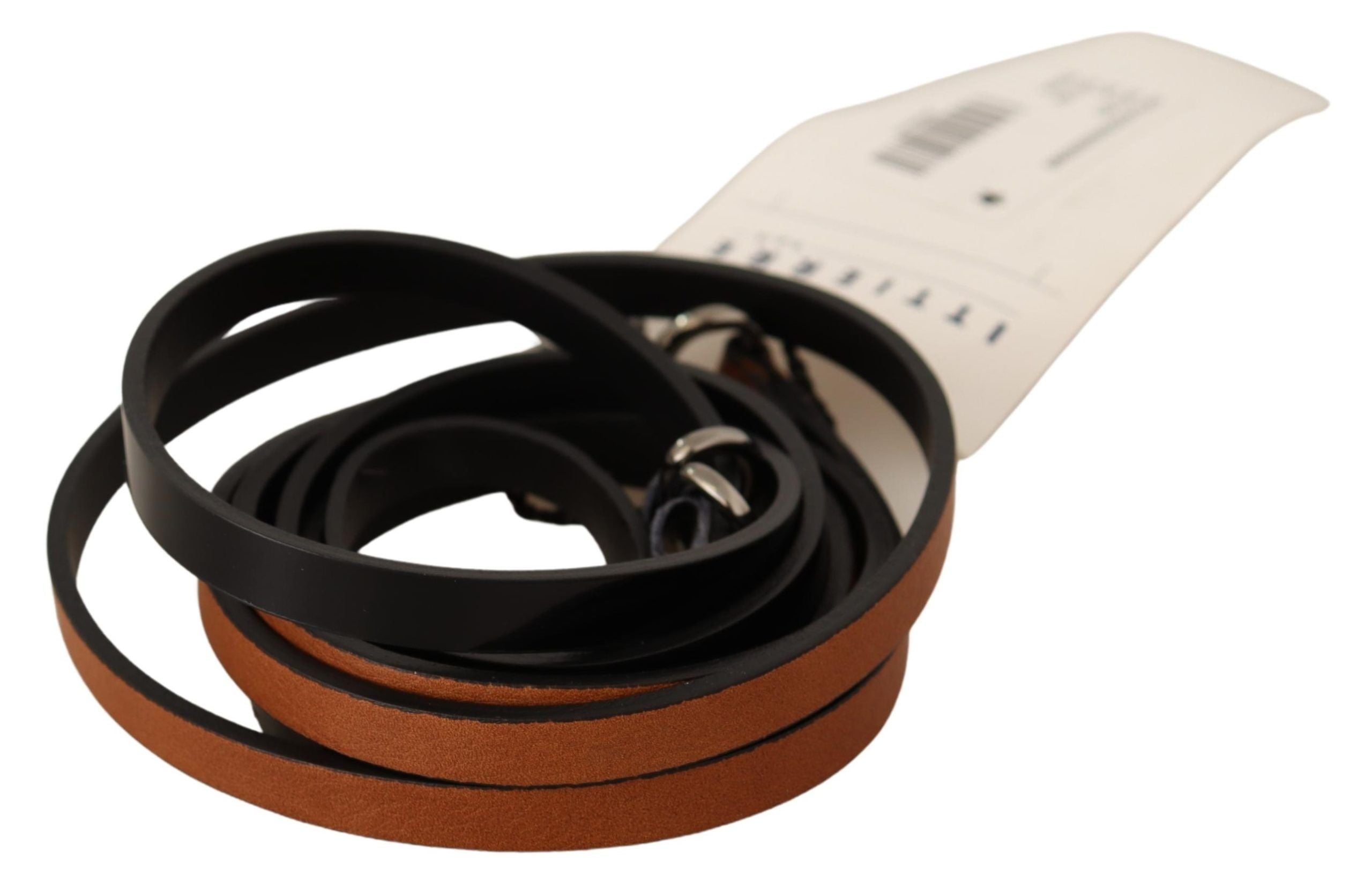 Costume National Elegant Brown Leather Fashion Belt - ACCEXO