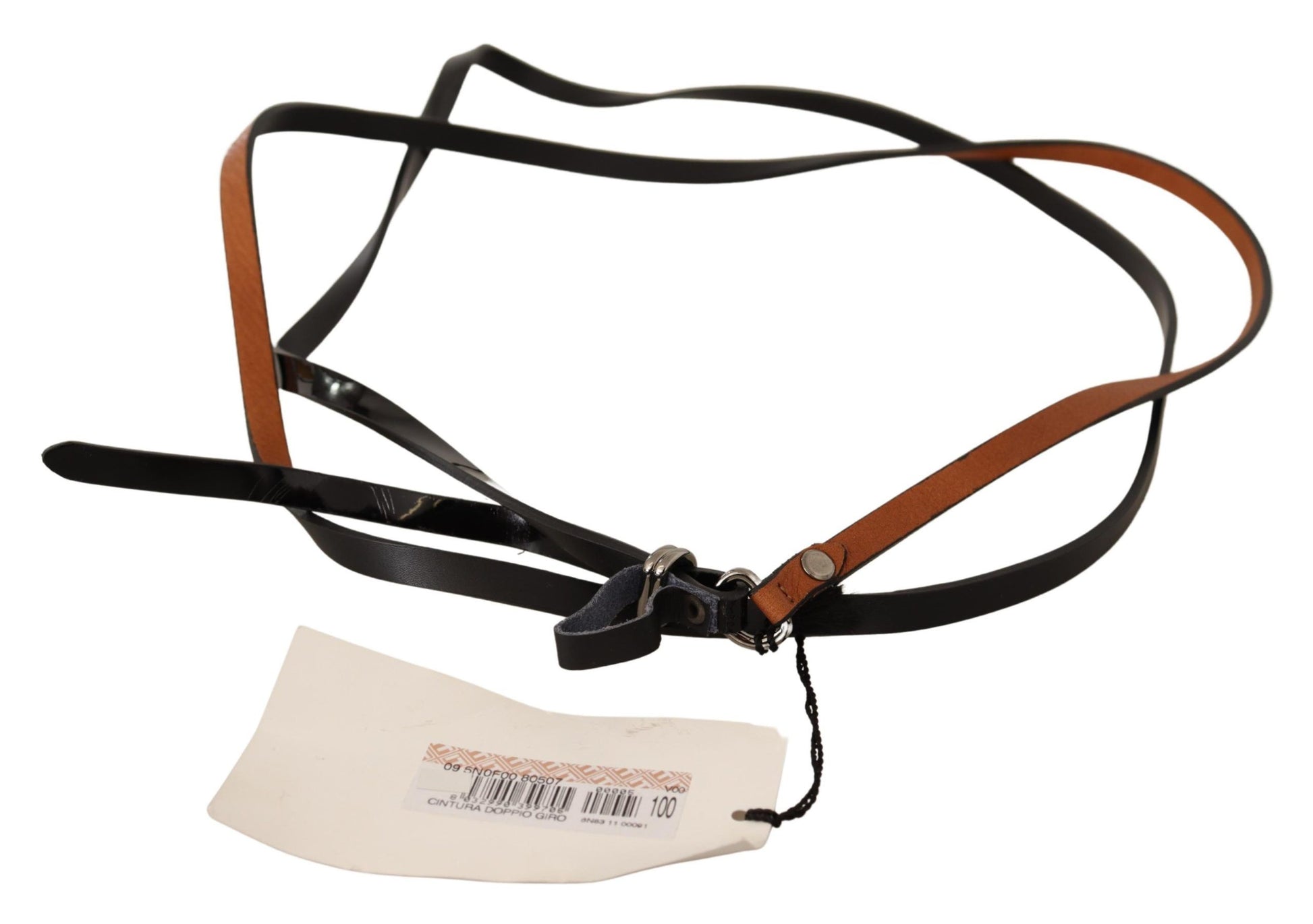 Costume National Elegant Brown Leather Fashion Belt - ACCEXO