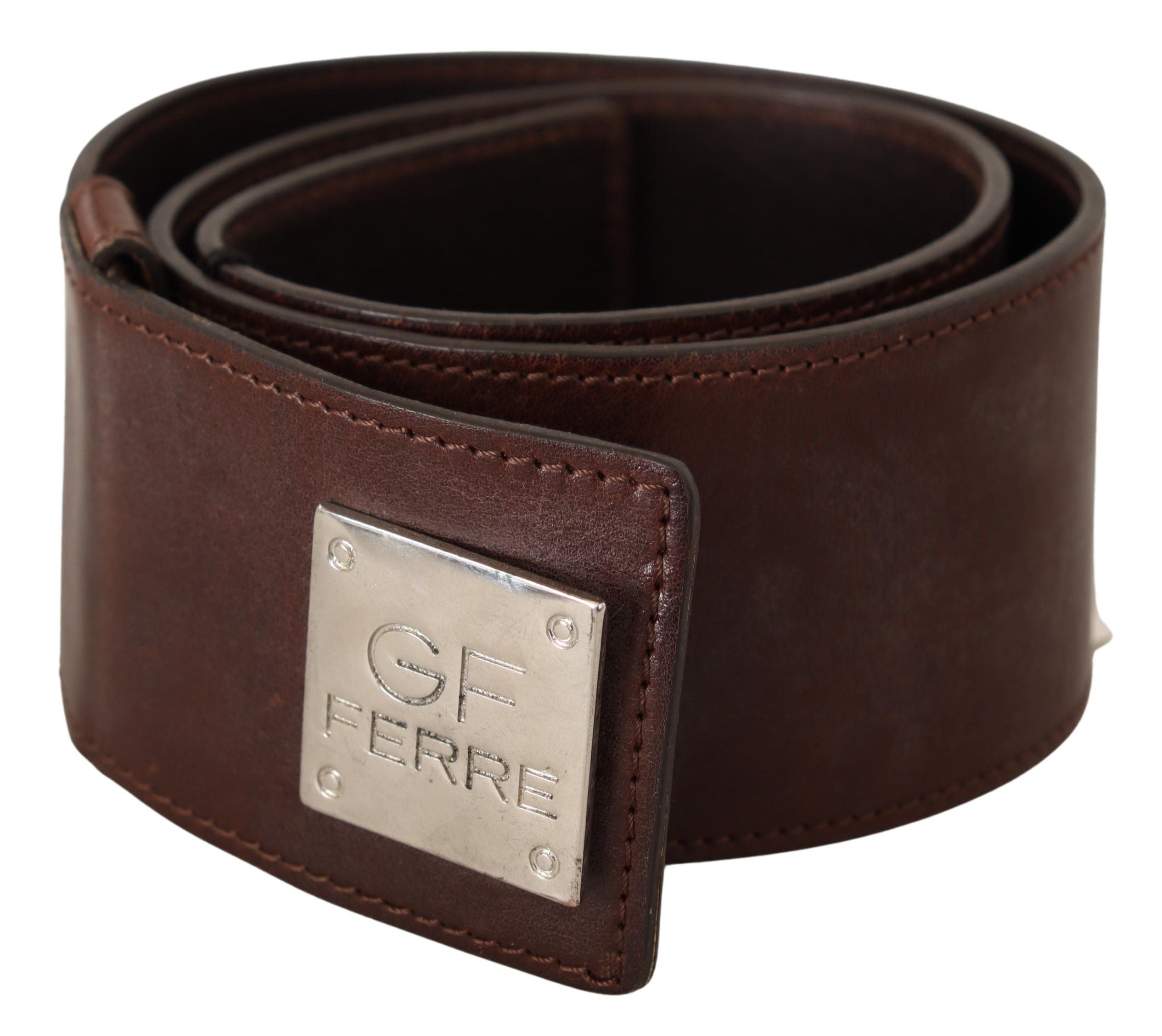 Costume National Elegant Black Leather Fashion Belt - ACCEXO