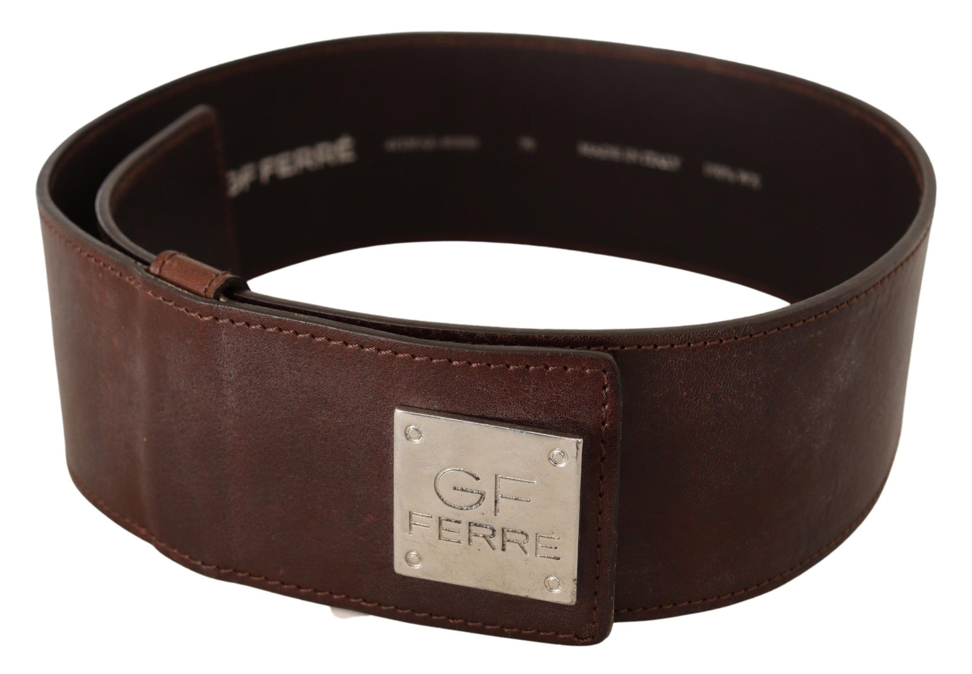 Costume National Elegant Black Leather Fashion Belt - ACCEXO