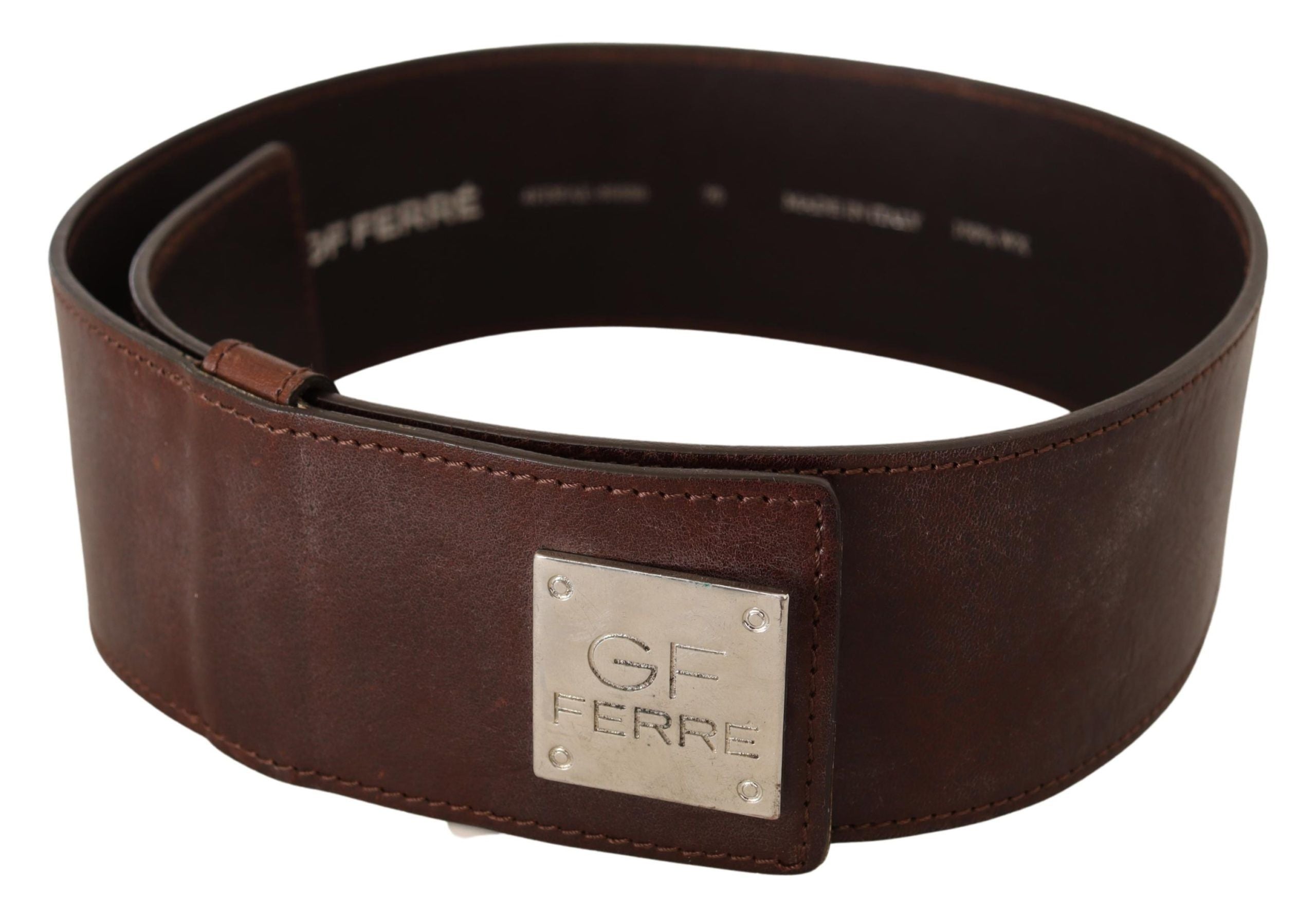 Costume National Elegant Black Leather Fashion Belt - ACCEXO