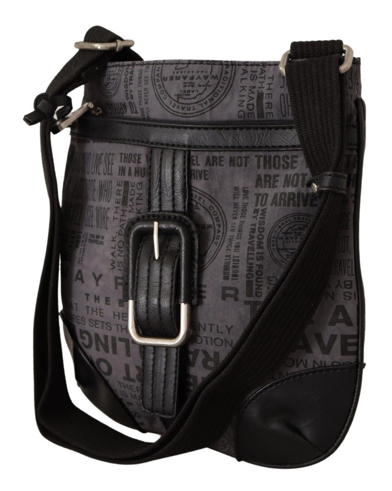 WAYFARER Gray Printed Logo Shoulder Crossbody Purse Bag - ACCEXO