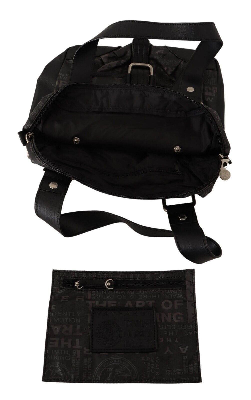 WAYFARER Black Printed Logo Shoulder Handbag Purse Bag - ACCEXO