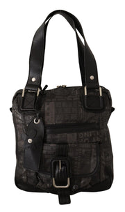 WAYFARER Black Printed Logo Shoulder Handbag Purse Bag - ACCEXO