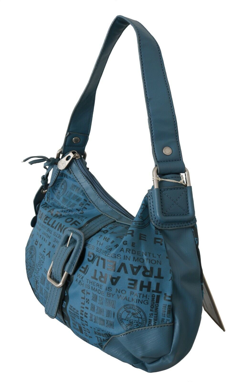 WAYFARER Shoulder Handbag Printed Purse Women Blue - ACCEXO