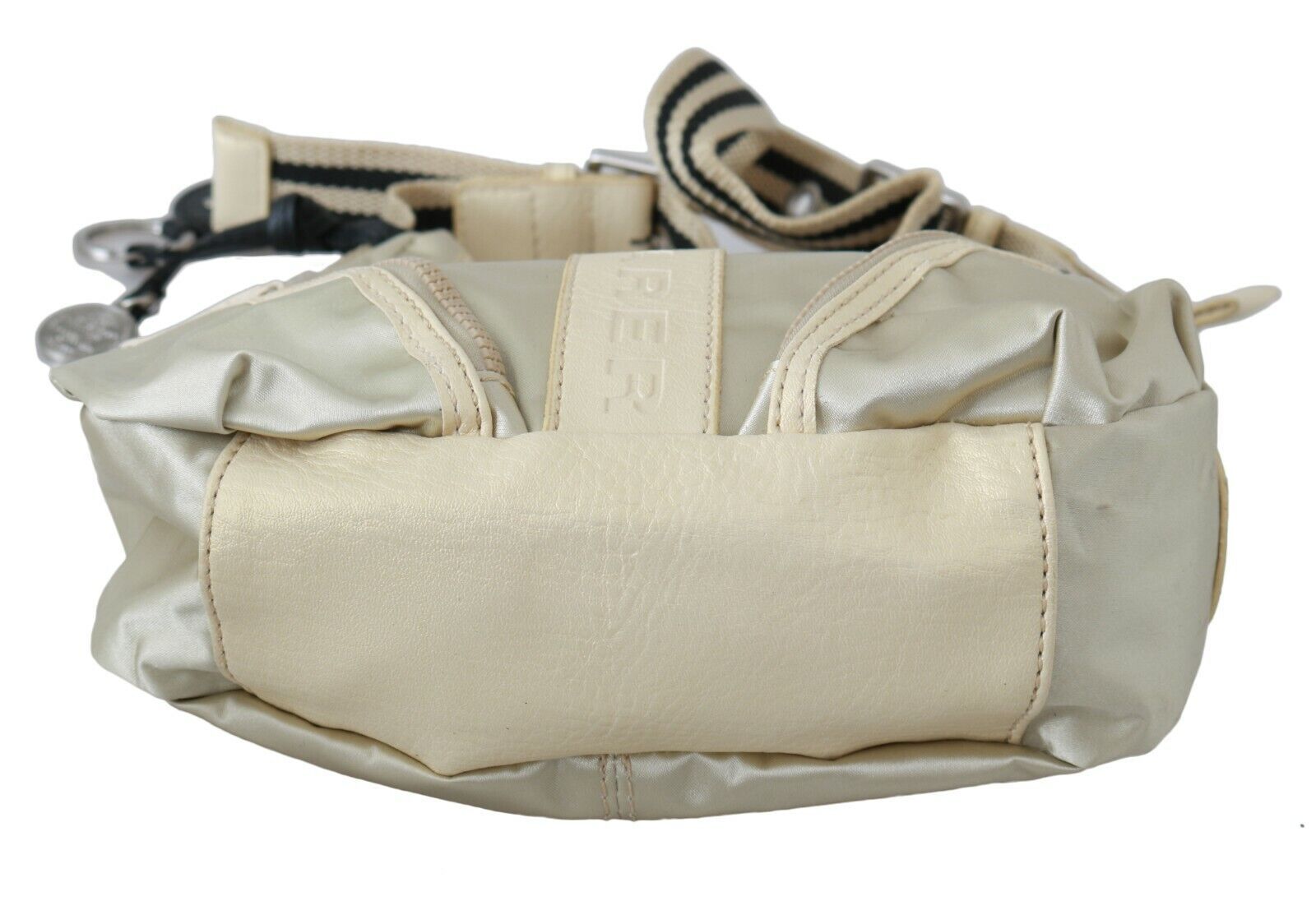 WAYFARER White Shoulder Crossbody Sling Fabric Purse - ACCEXO