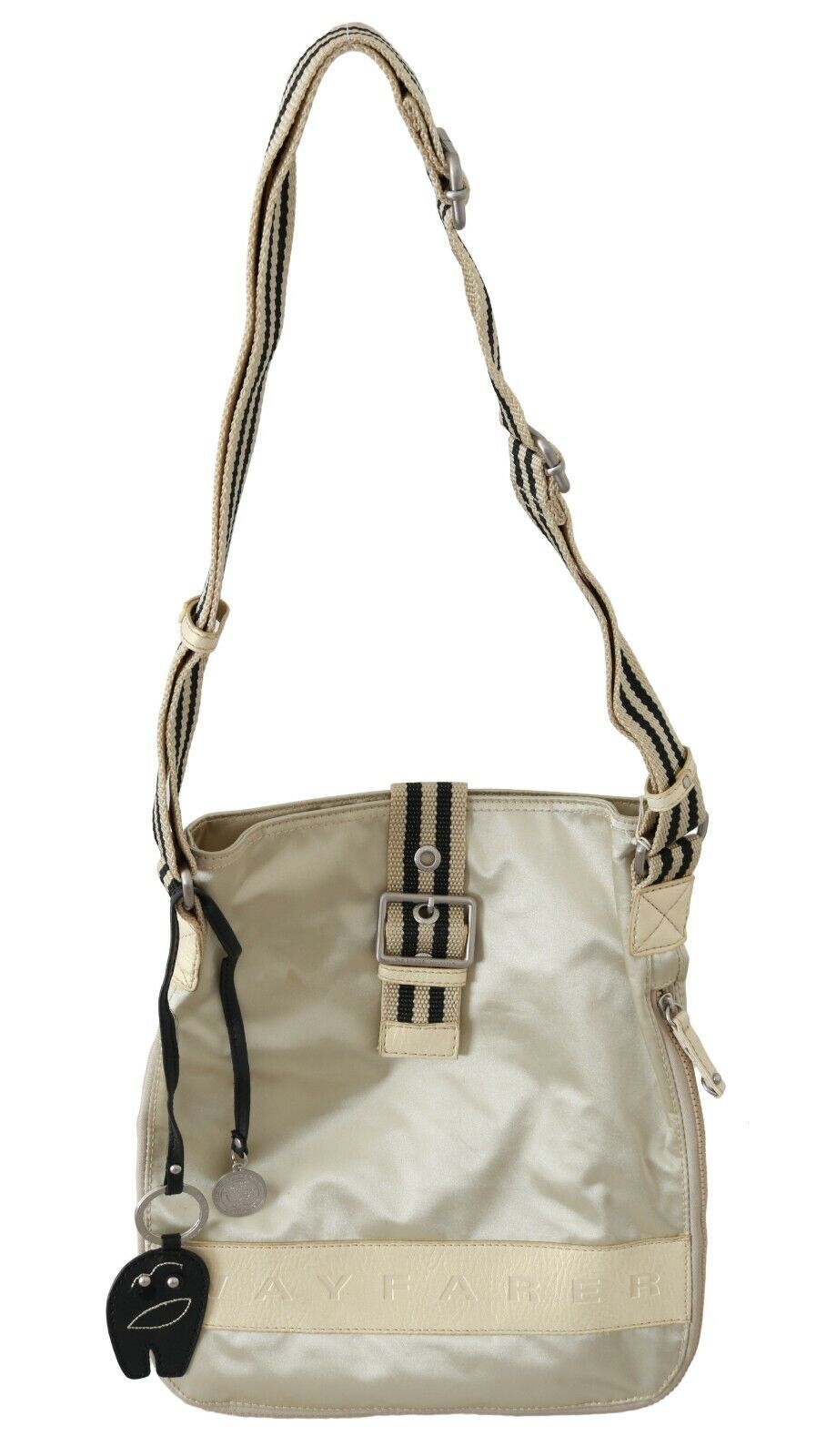 WAYFARER Beige Handbag Shoulder Tote Fabric Purse - ACCEXO