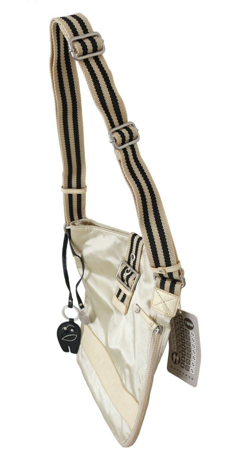 WAYFARER Beige Handbag Shoulder Tote Fabric Purse - ACCEXO