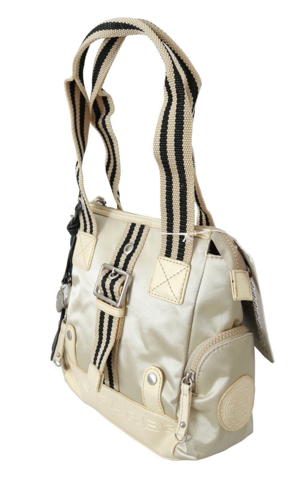 WAYFARER Beige Handbag Shoulder Tote Fabric Purse - ACCEXO