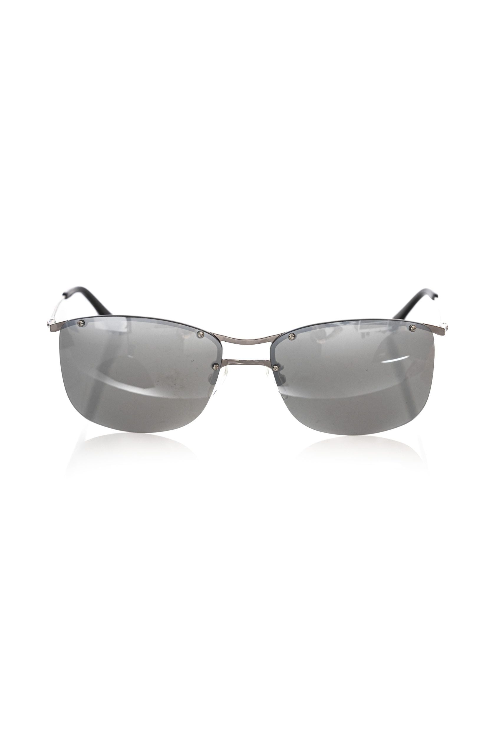 Frankie Morello Silver Metallic Men Sunglass - ACCEXO