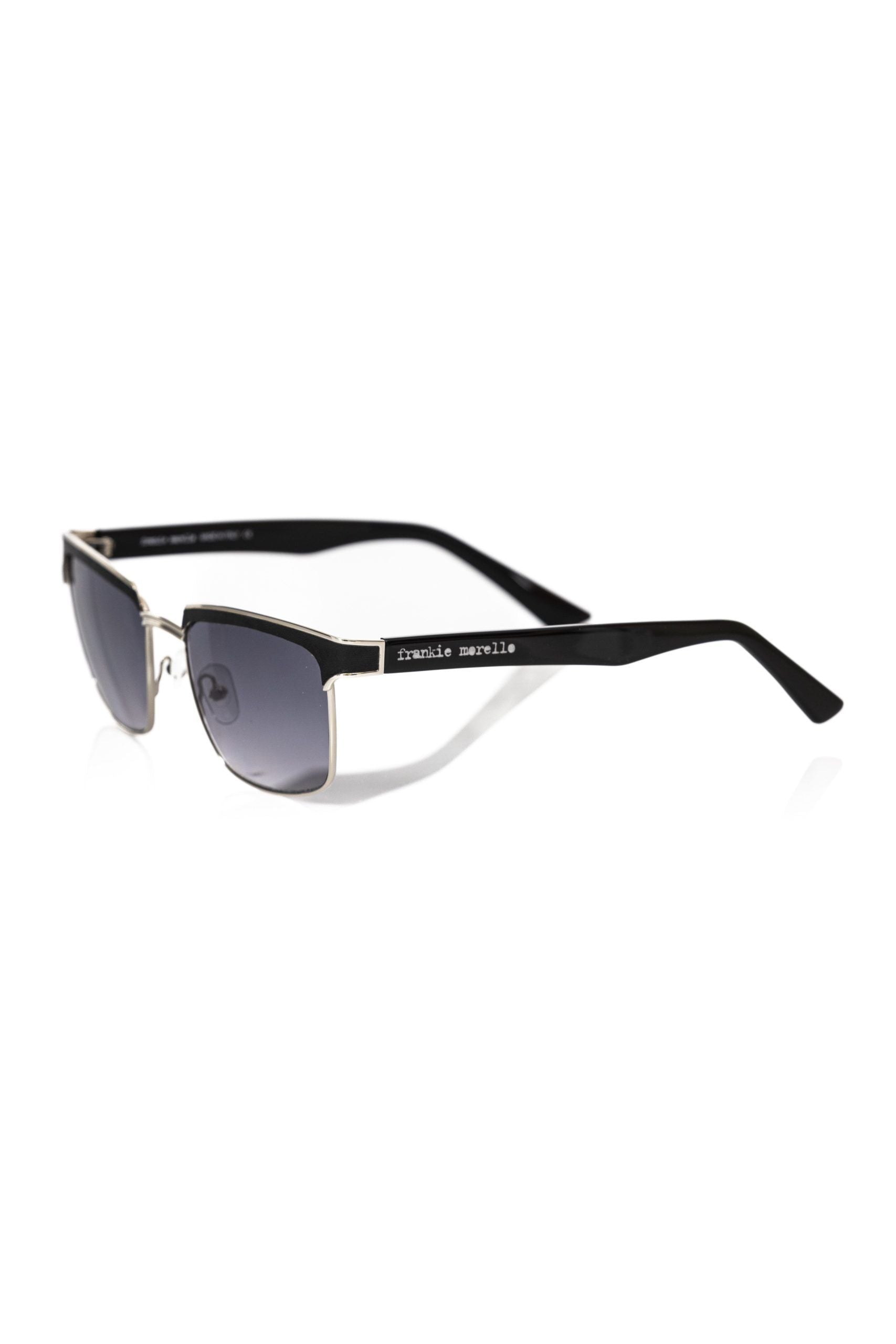 Frankie Morello Black Metallic Fiber Men Sunglass - ACCEXO