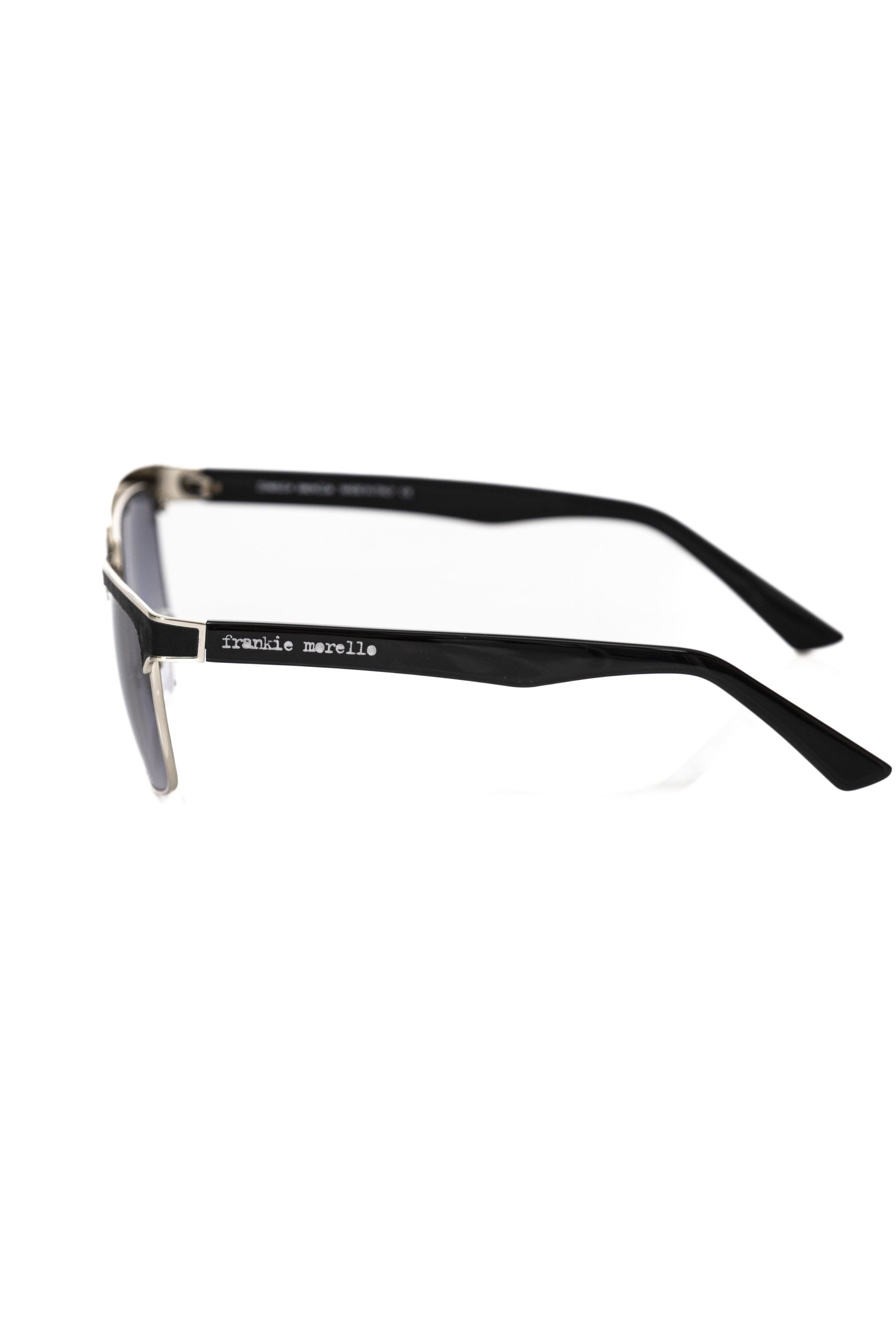 Frankie Morello Black Metallic Fiber Men Sunglass - ACCEXO