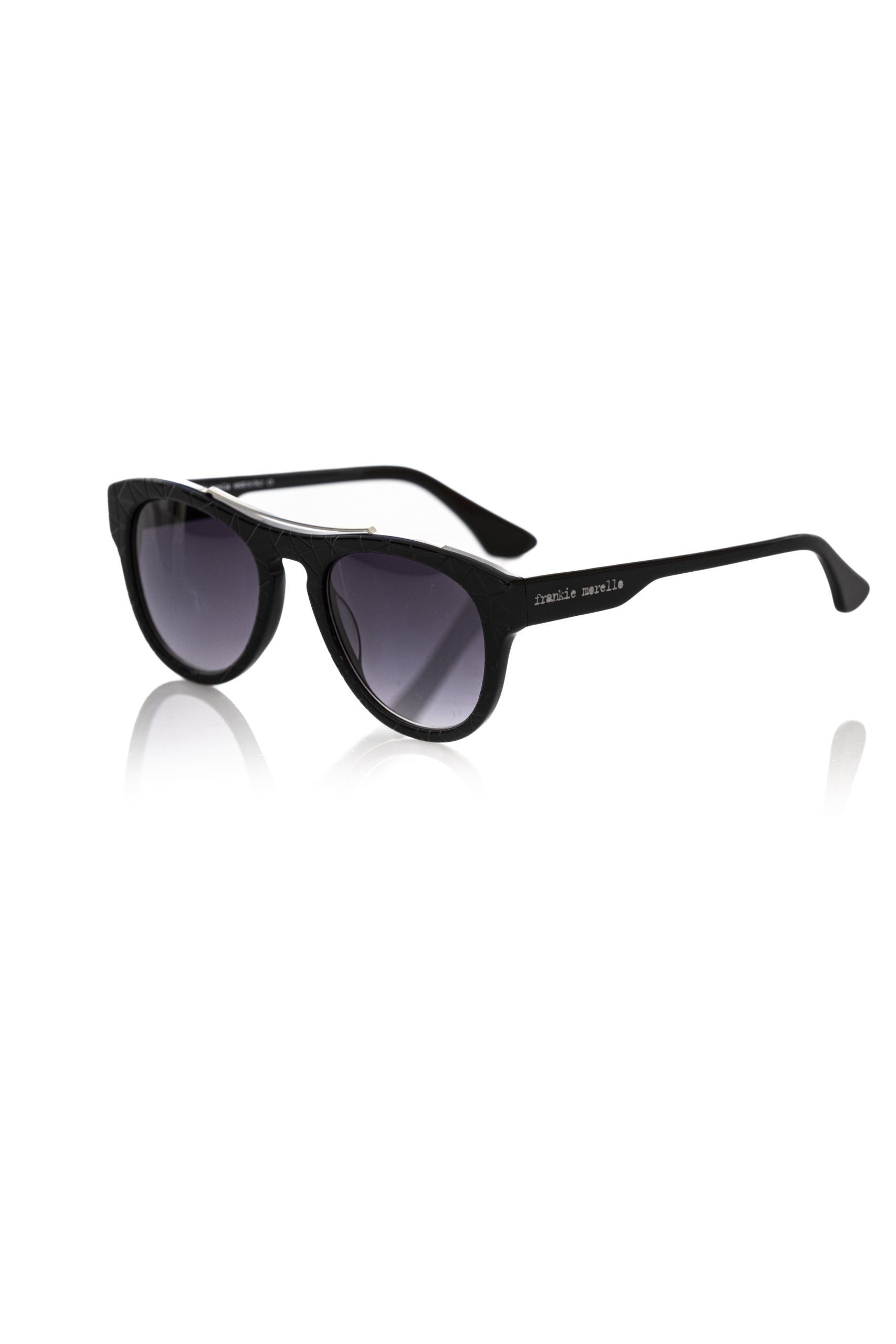 Frankie Morello Black Acetate Men Sunglass - ACCEXO