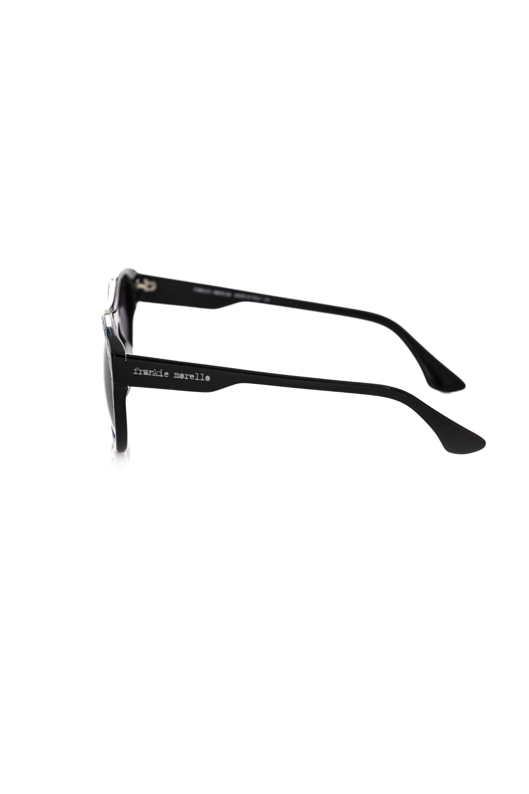 Frankie Morello Black Acetate Men Sunglass - ACCEXO