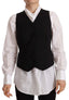 Dolce & Gabbana Elegant Black Wool Blend Waistcoat - ACCEXO