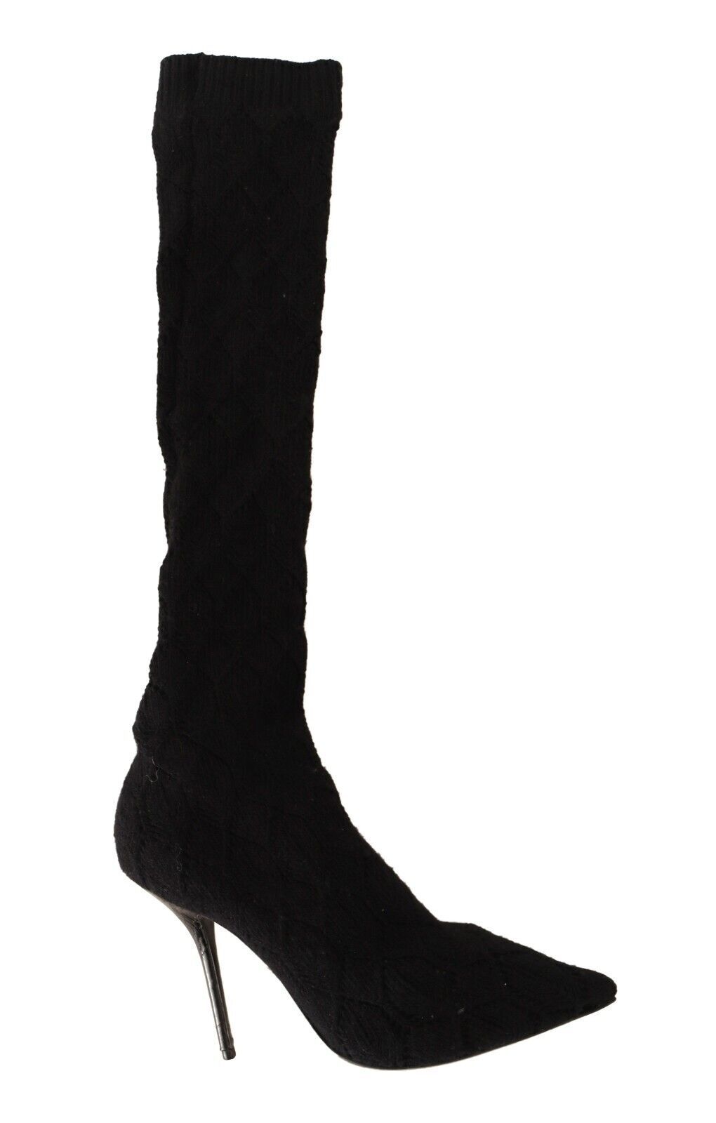 Dolce & Gabbana Elegant Black Stretch Socks Boots - ACCEXO