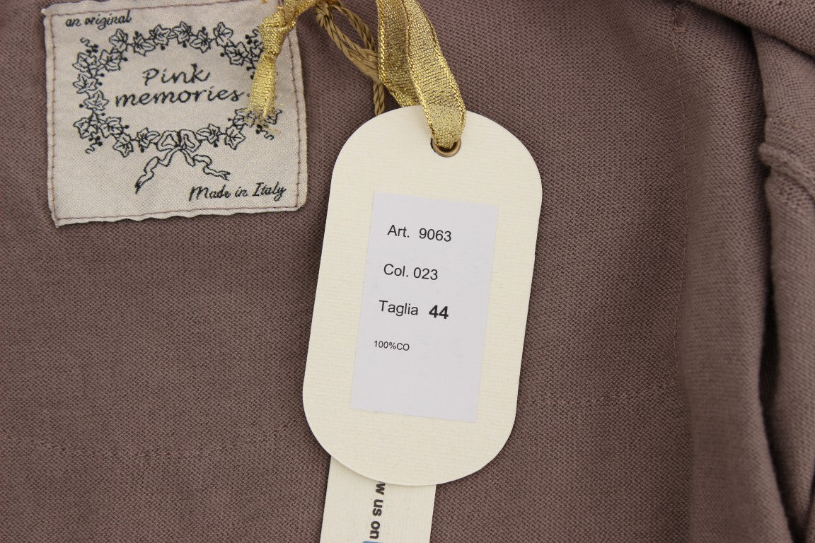 PINK MEMORIES Elegant Purple Cotton Lace Cardigan Sweater - ACCEXO