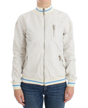 John Galliano Elegant White Zip Cardigan - ACCEXO