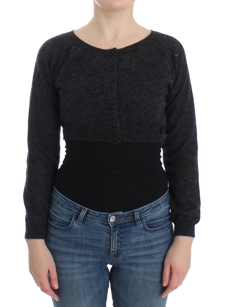 Ermanno Scervino Chic Cropped Alpaca Wool Sweater - ACCEXO