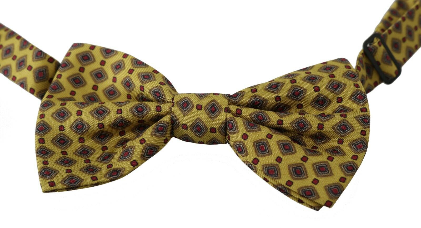 Dolce & Gabbana Elegant Yellow Silk Bow Tie - ACCEXO