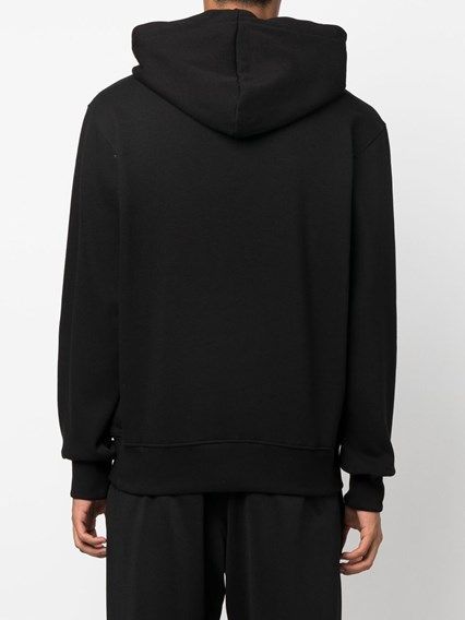 Versace Jeans Chic Black Hooded Sweatshirt - ACCEXO