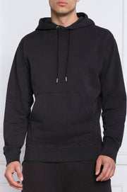 Hugo Boss Elegant Dark Blue Cotton Hooded Sweatshirt - ACCEXO