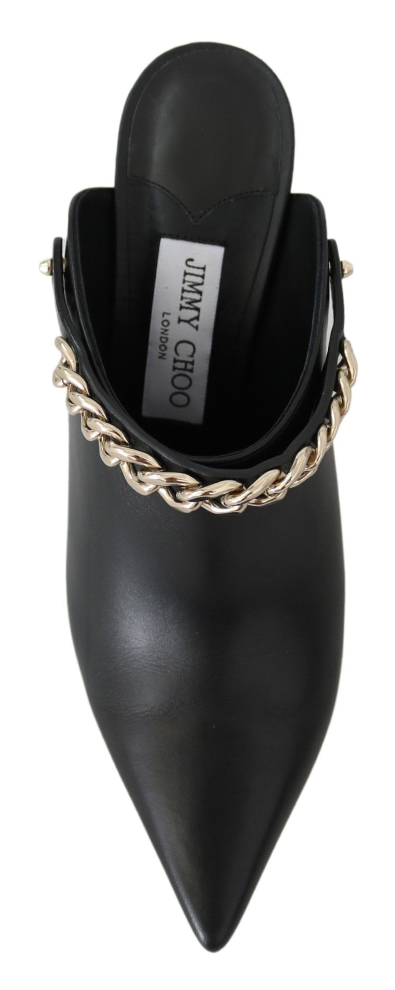 Jimmy Choo Elegant Black Gold Leather Pumps - ACCEXO
