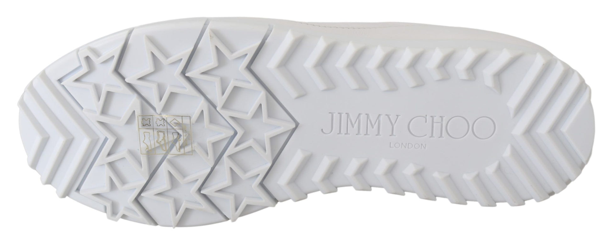 Jimmy Choo Elegant White Leather Sneakers - ACCEXO