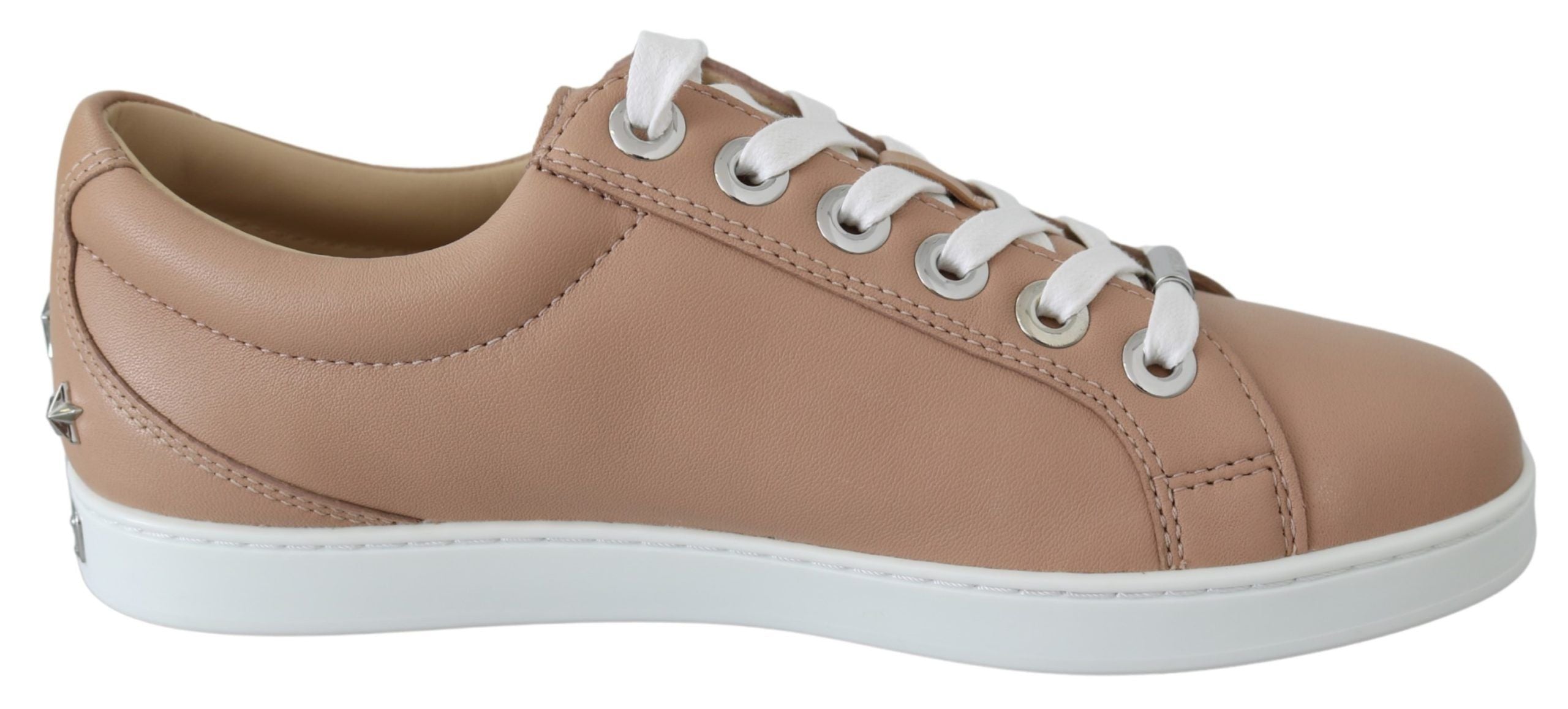Jimmy Choo Powder Pink Nappa Leather Sneakers - ACCEXO