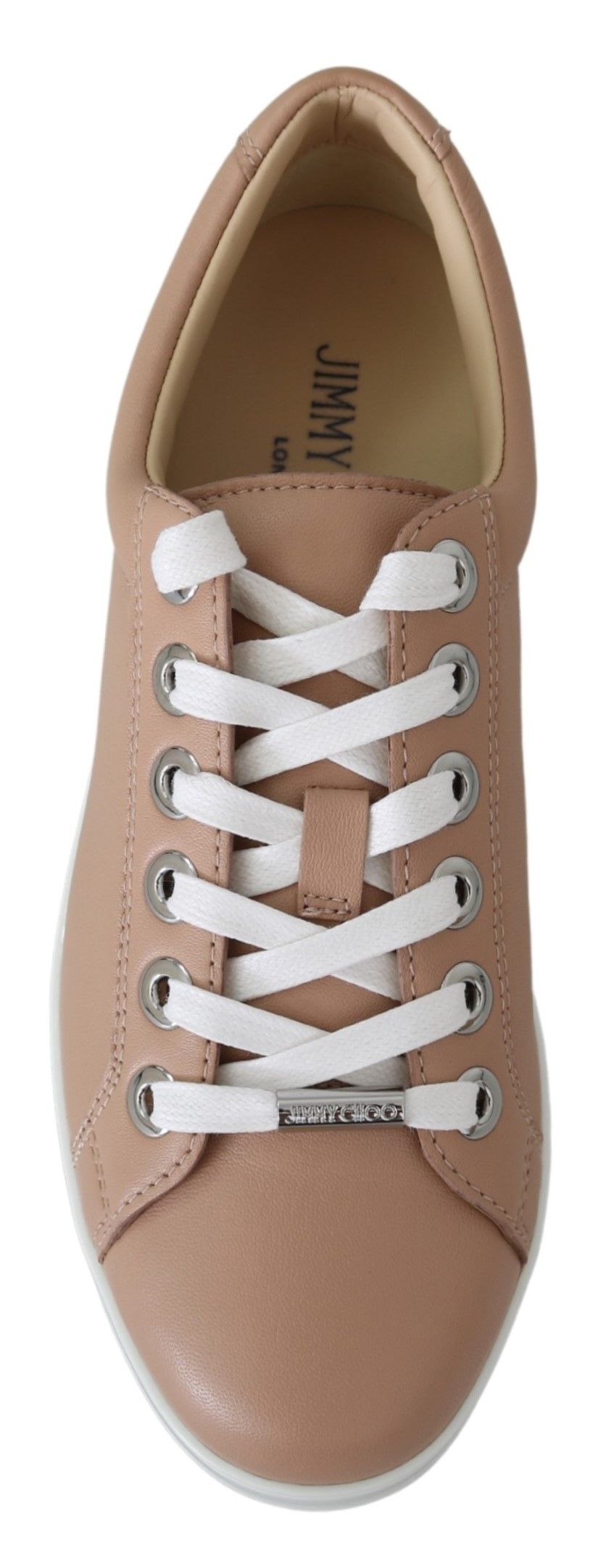 Jimmy Choo Powder Pink Nappa Leather Sneakers - ACCEXO