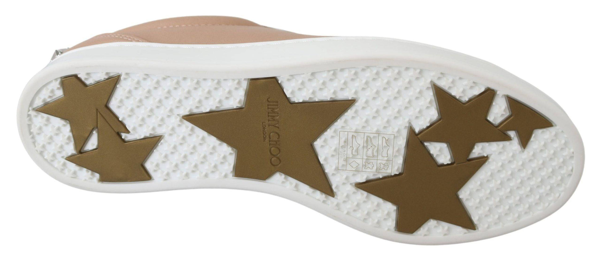 Jimmy Choo Powder Pink Nappa Leather Sneakers - ACCEXO