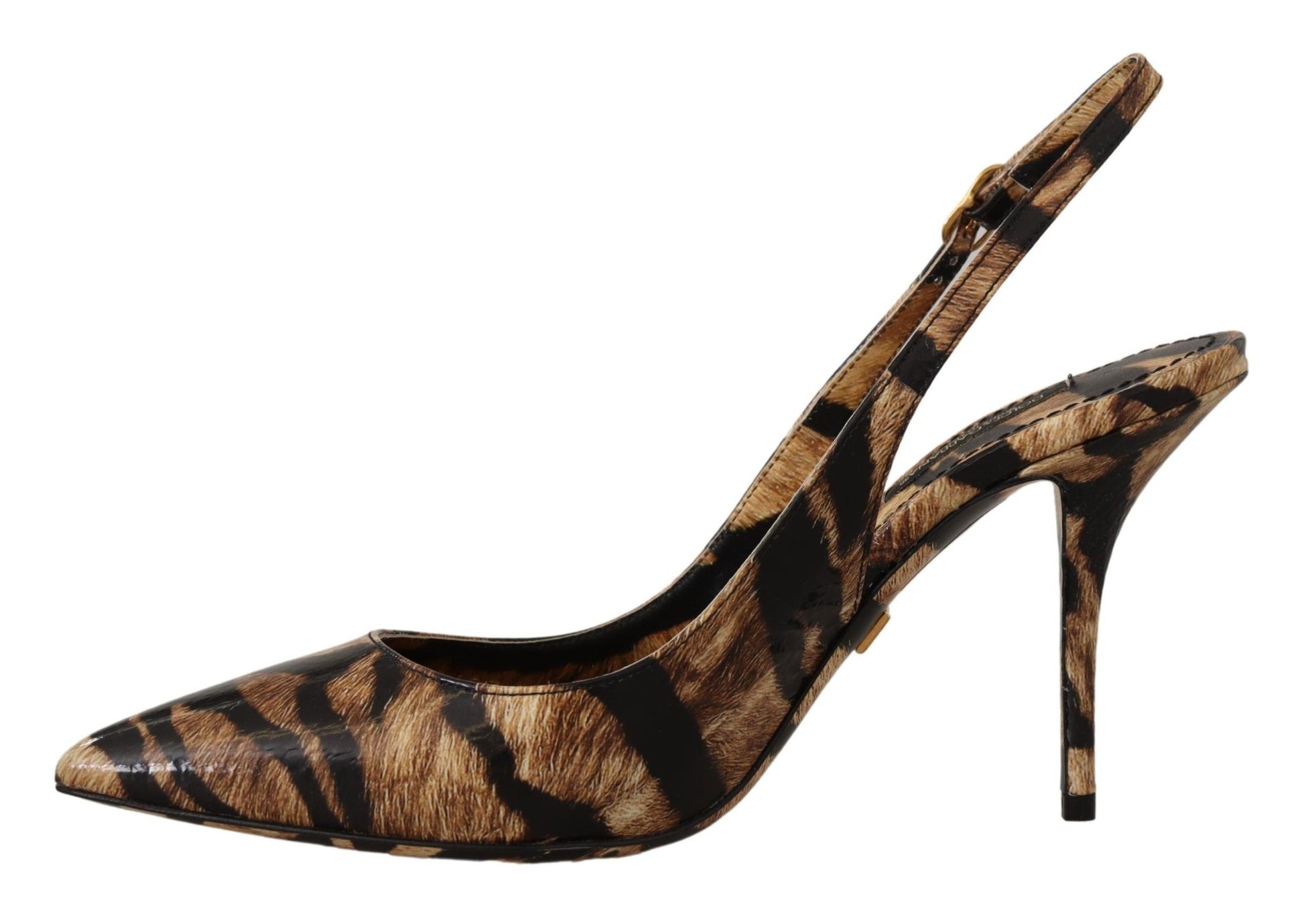 Dolce & Gabbana Tiger Pattern Slingback Heels Pumps - ACCEXO