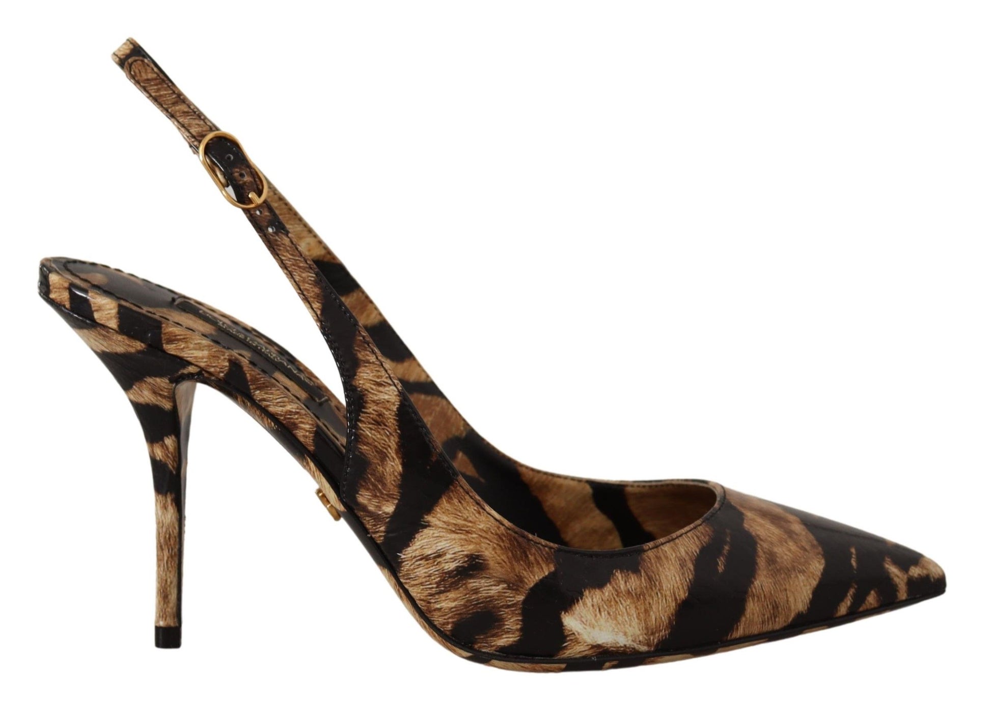 Dolce & Gabbana Tiger Pattern Slingback Heels Pumps - ACCEXO