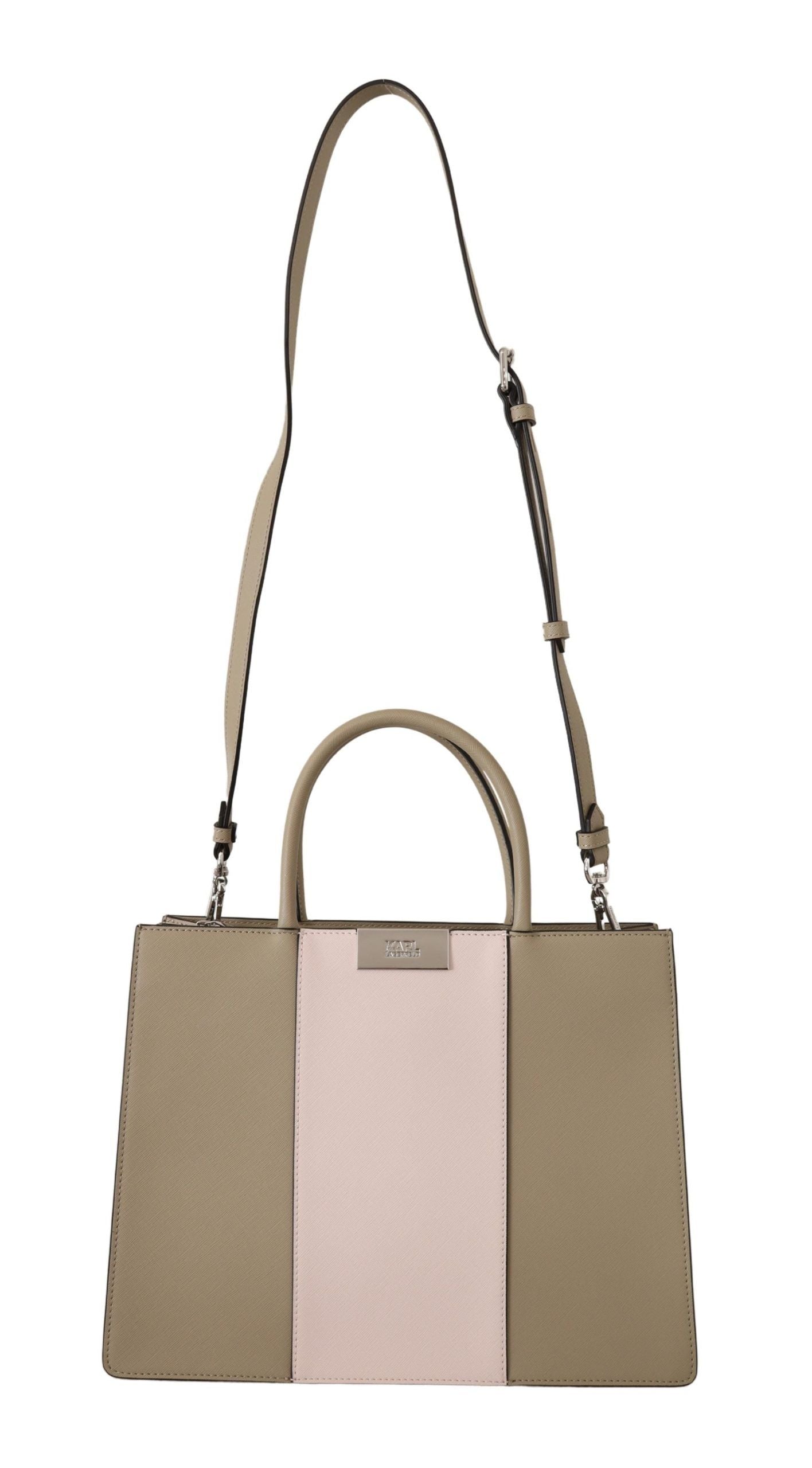 Karl Lagerfeld Elegant Sage Green Tote Shoulder Bag - ACCEXO