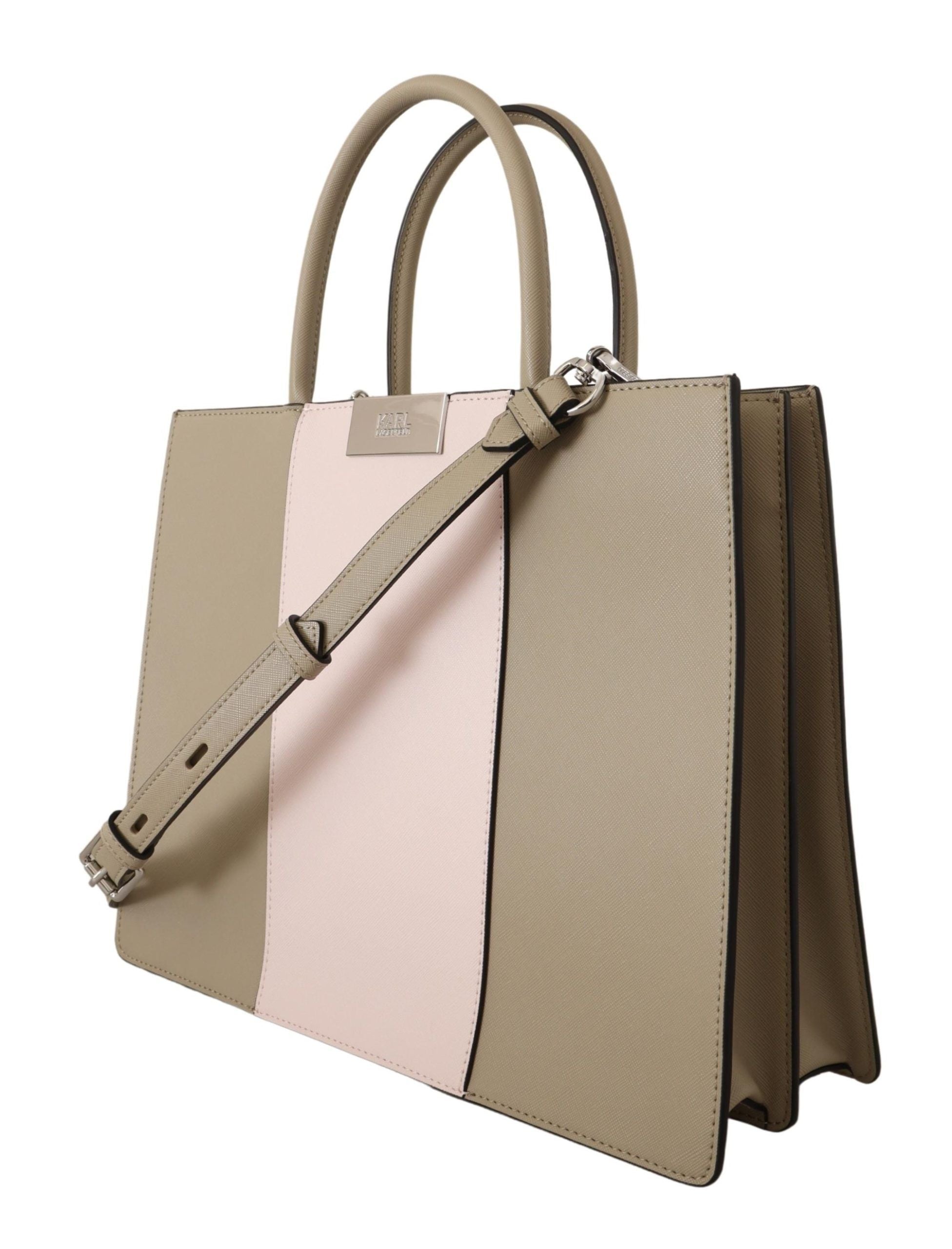 Karl Lagerfeld Elegant Sage Green Tote Shoulder Bag - ACCEXO
