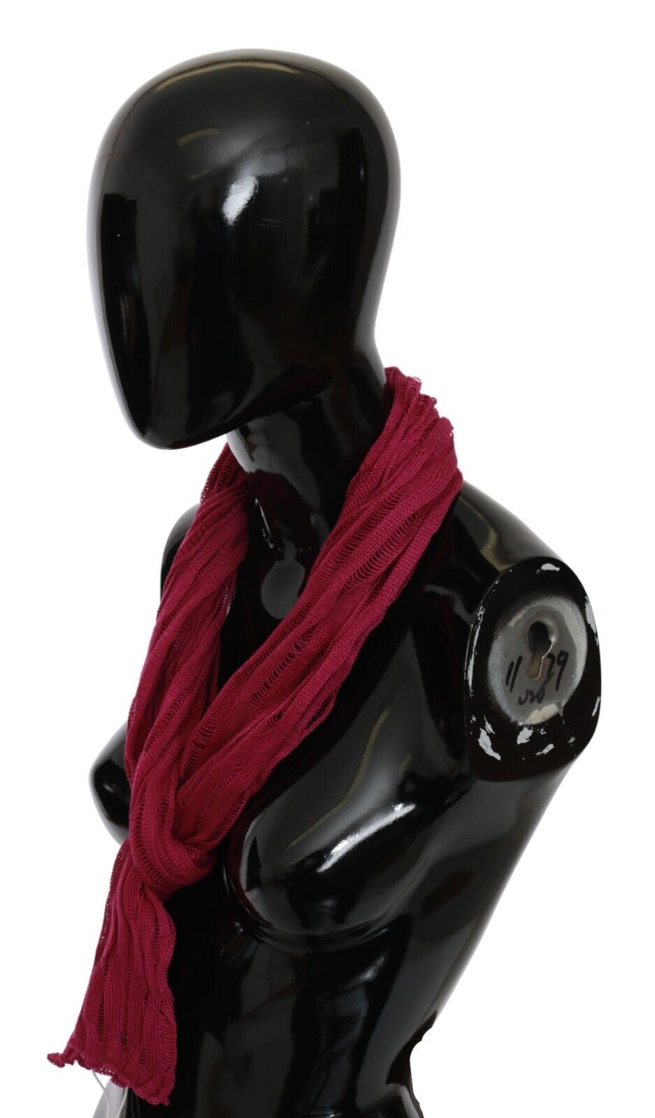 John Galliano Bordeaux Elegance Foulard Shawl Scarf - ACCEXO