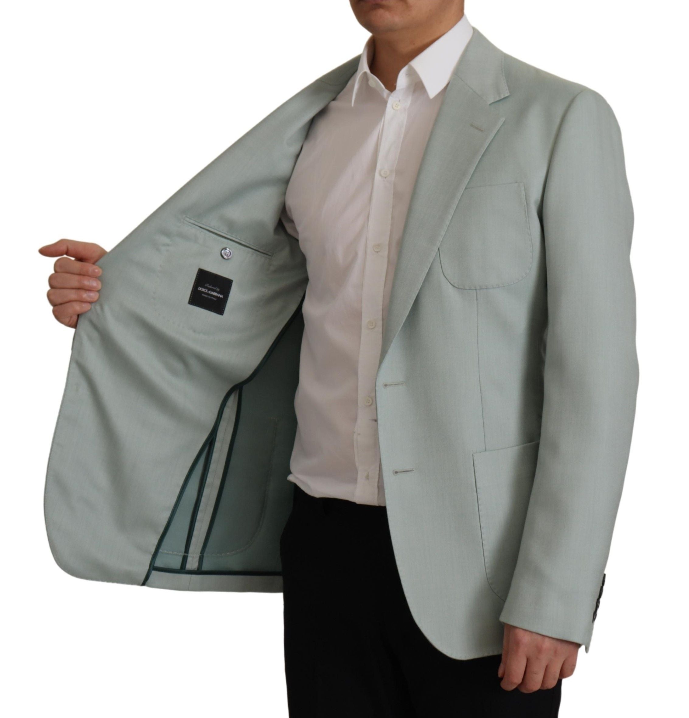 Dolce & Gabbana Elegant Slim Fit Cashmere Silk Blazer Jacket - ACCEXO