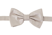 Dolce & Gabbana Exquisite Silk Gray Bow Tie - ACCEXO