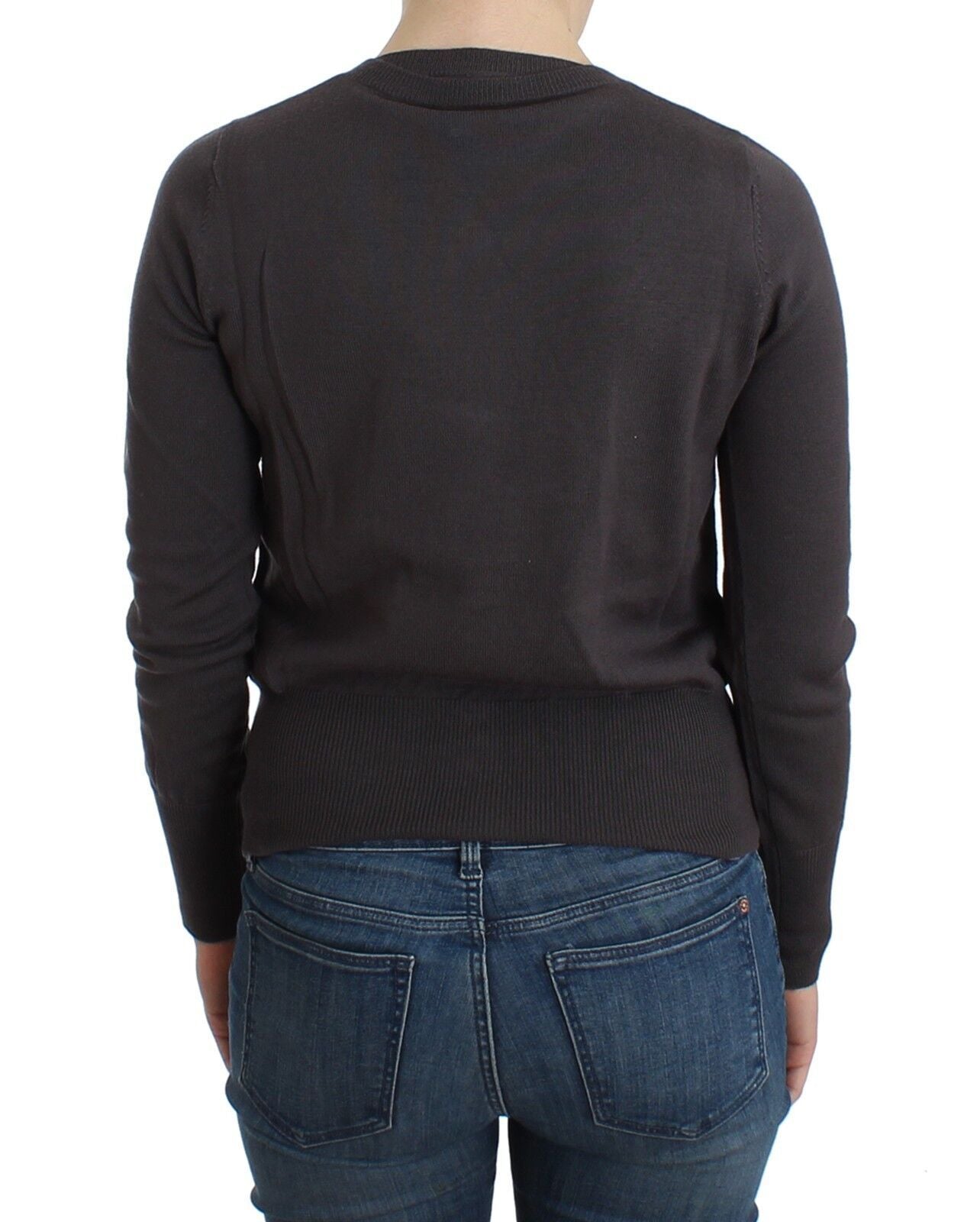 John Galliano Elegant Purple Sequined Wool Cardigan - ACCEXO